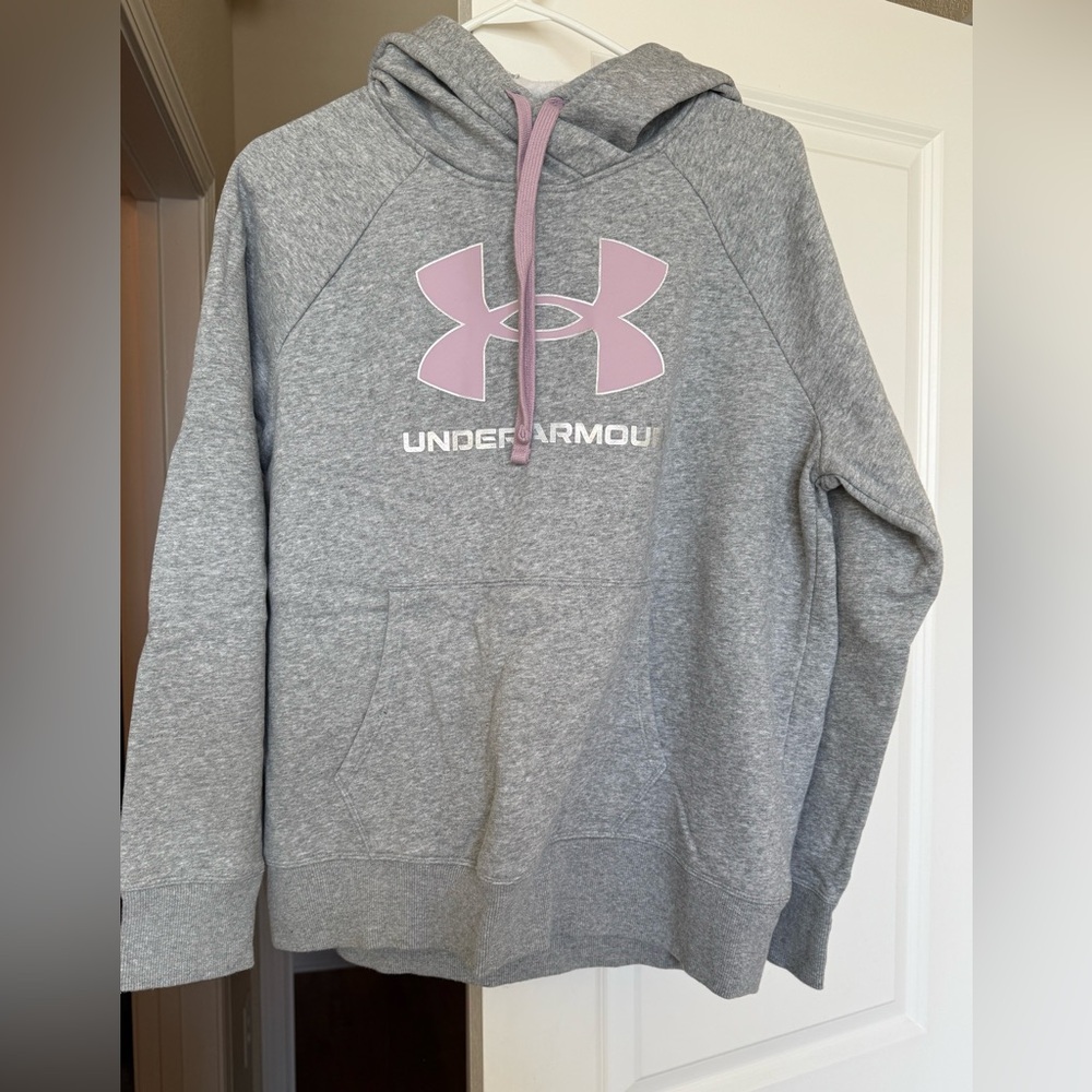 Under Armour Gray and Purple Hoodie